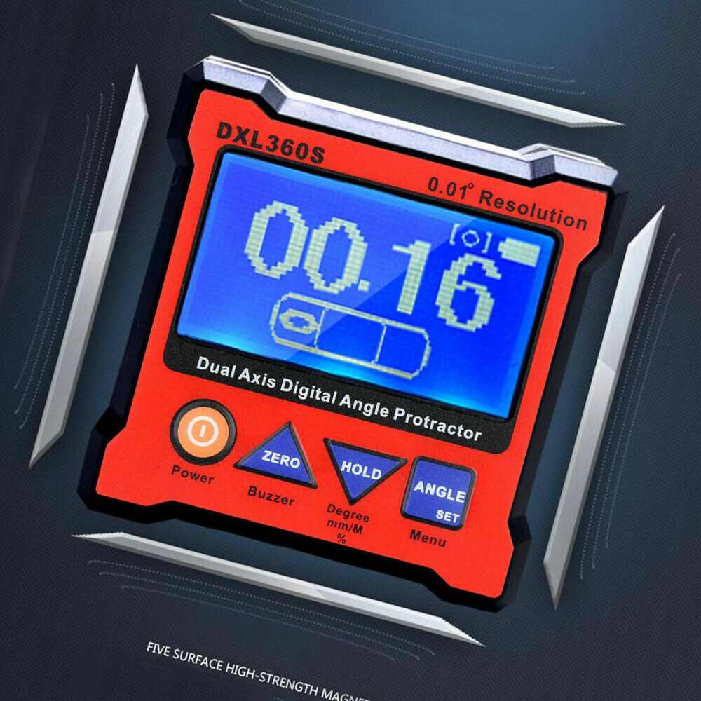 DXL360S Dual Digital Angle Protractor Digital Display Level Gauge 240V K7R5