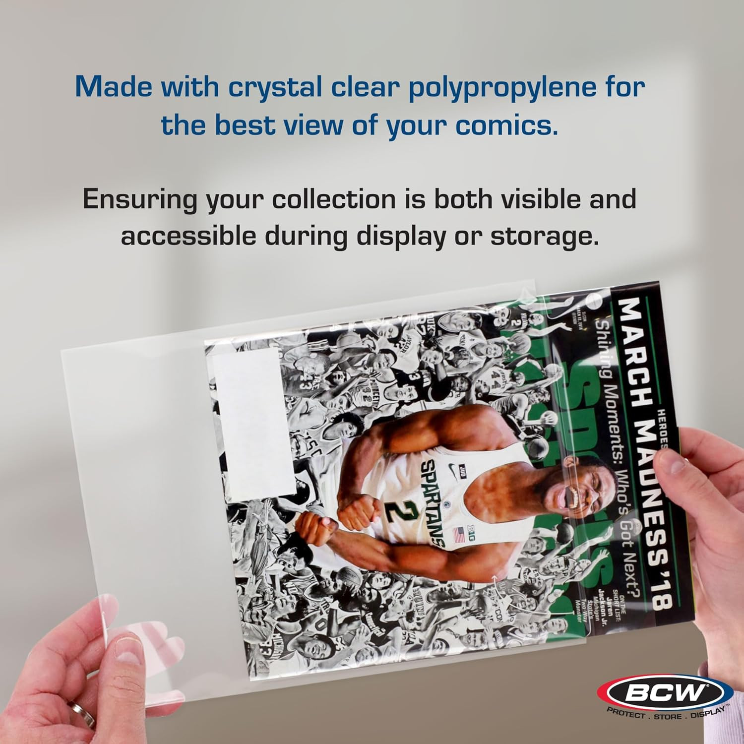Resealable Magazine Bags - 1 Pack of 100 | Acid-Free, Clear Polypropylene Sleeve