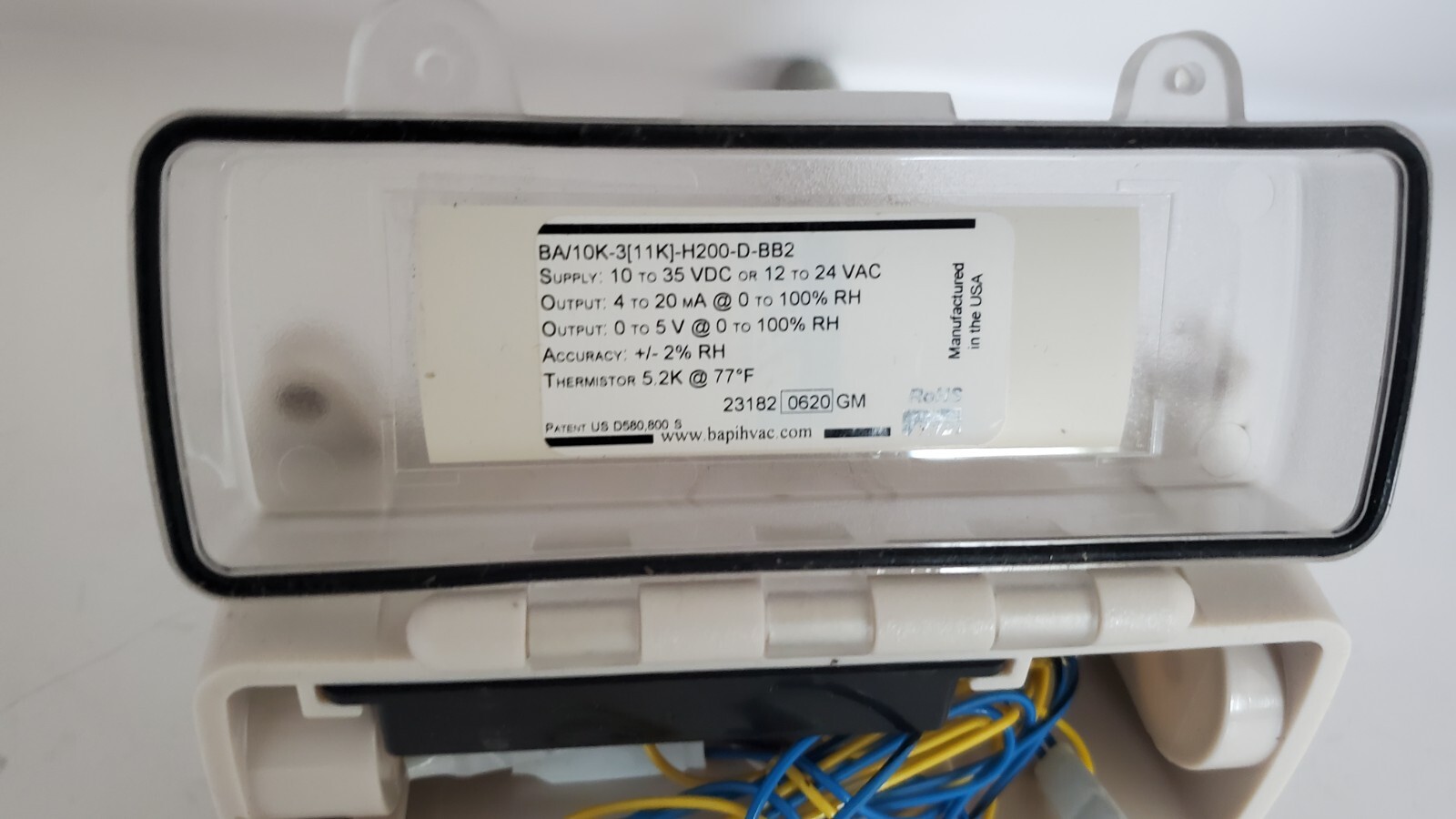 Bapi BA/10K-3[11K]-H200-D-BB2 Humidity Transmitter