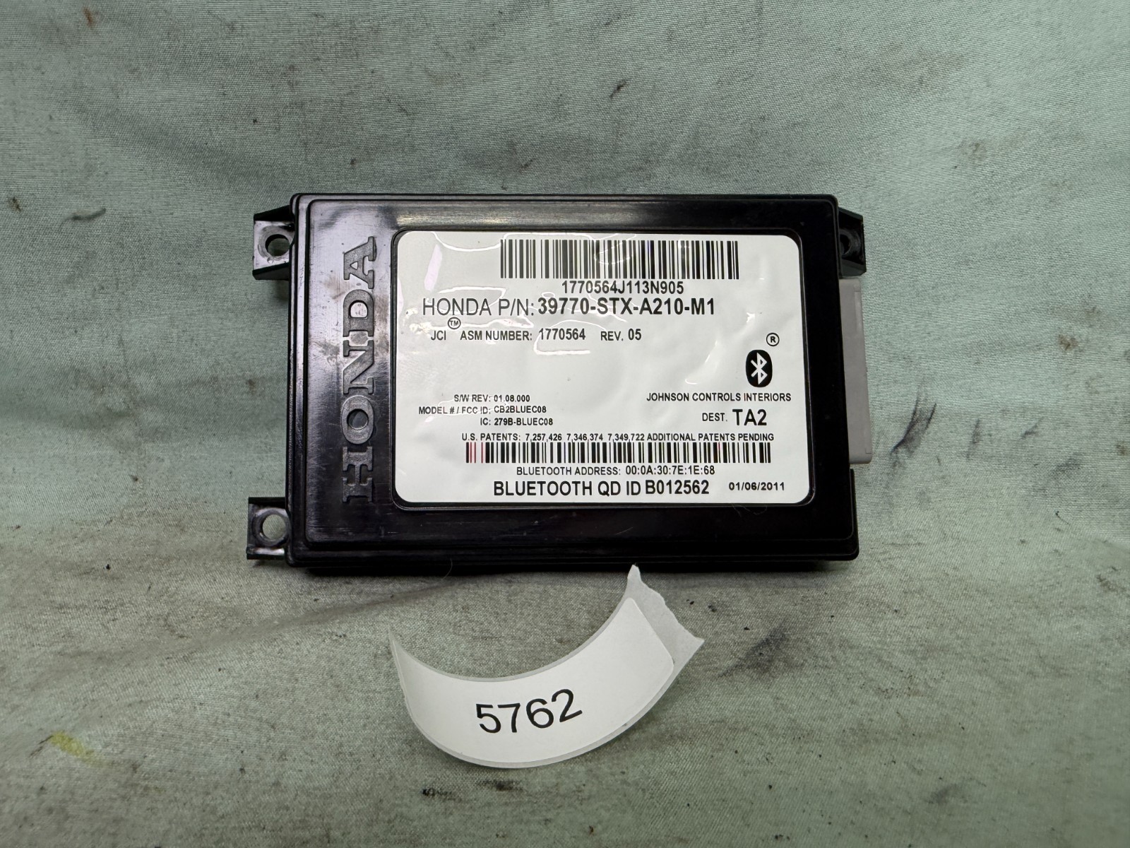 2010-2013 Acura MDX Hands Free Link Bluetooth Module HFL HFT 39770-STX-A210-M1