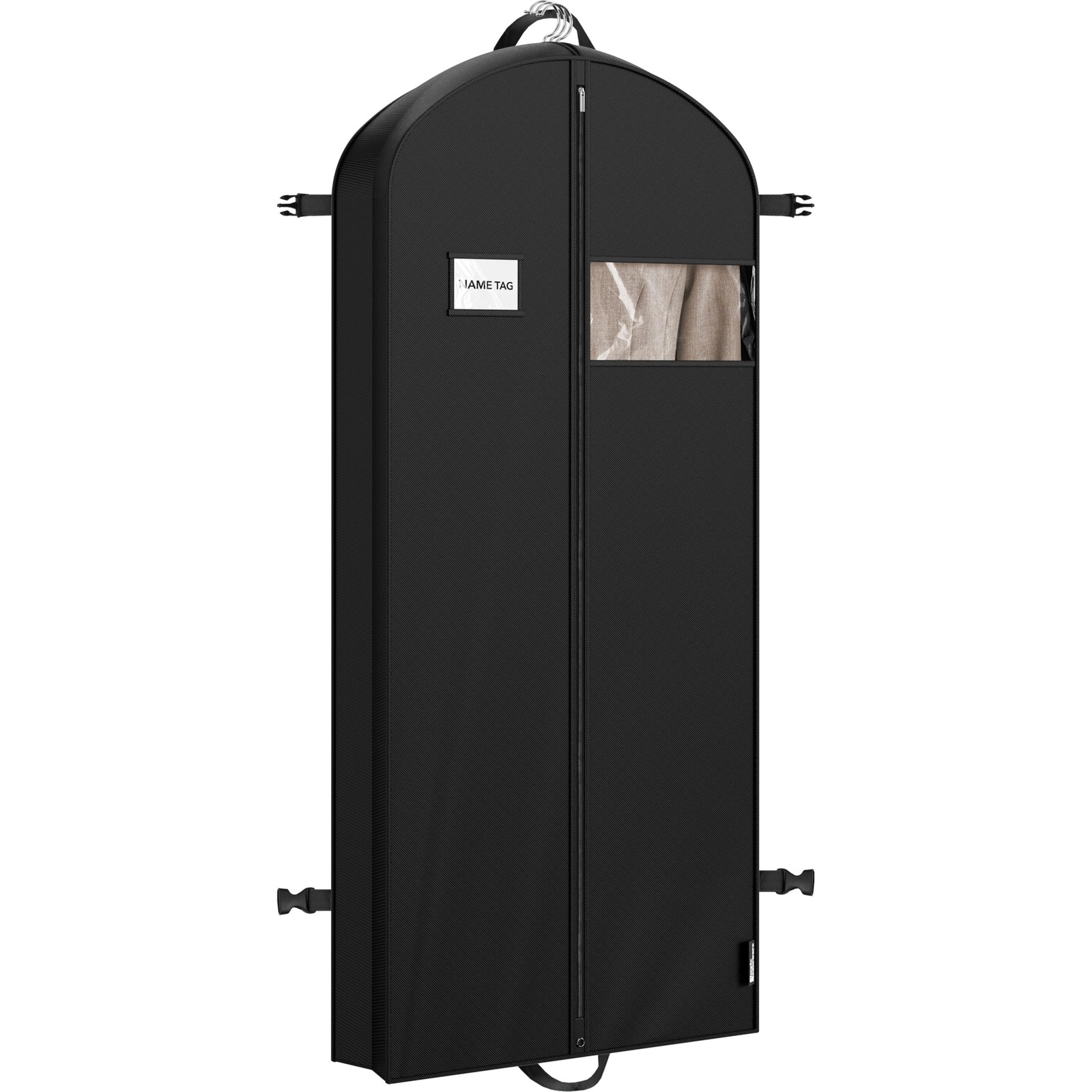 Travel Garment Bag for Suits, Dresses, Coats, Tuxedos - Heavy Duty 300D Polye