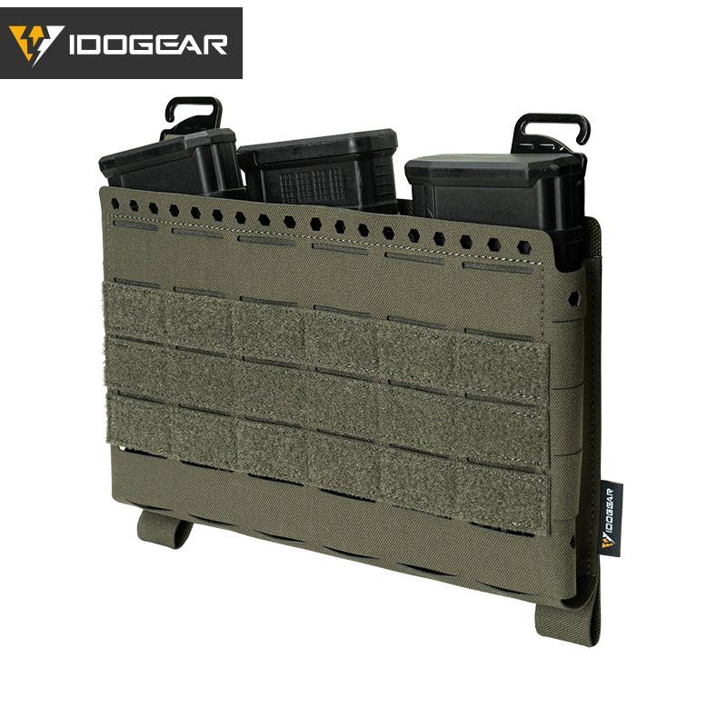 IDOGEAR Tactical Chest Rig Front Panel SS Style Laser Cut G Hook Buckles MOLLE