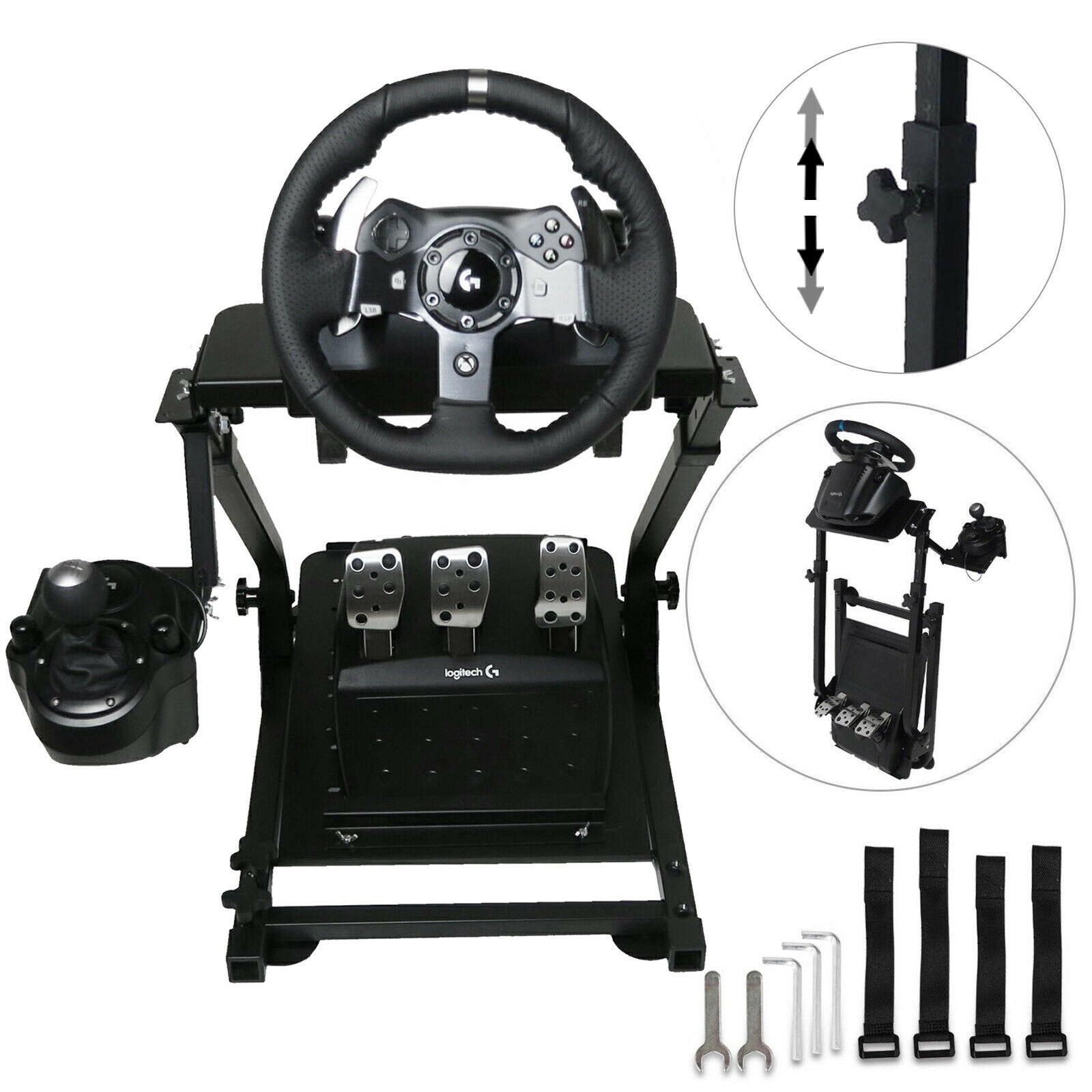 Racing Simulator Cockpit Steering Wheel Stand for Logitech G29 G920 Thrustmaster