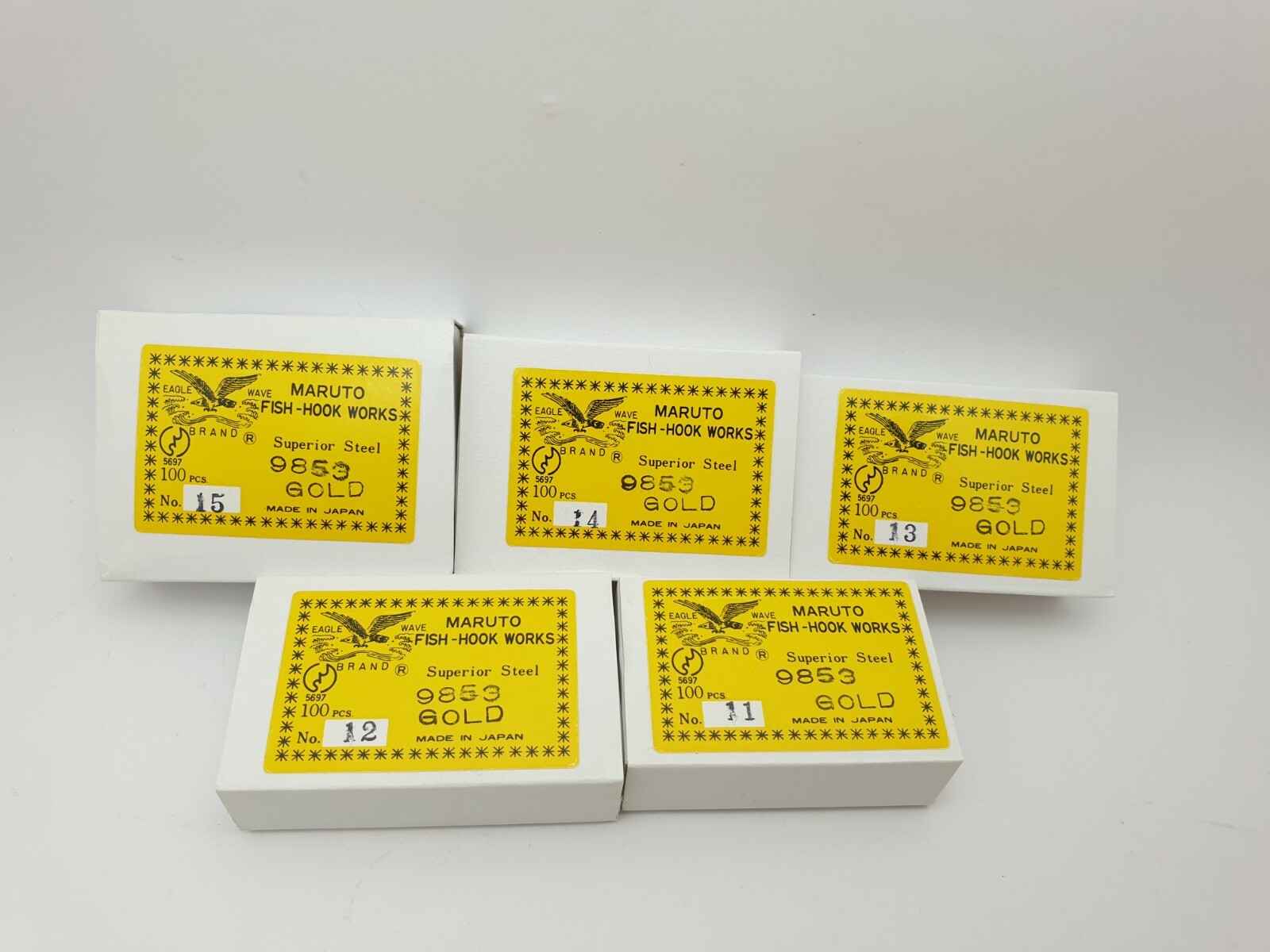 100pcs Maruto GOLD Hiramasa Forged Flatted 9853 Fishing Hook