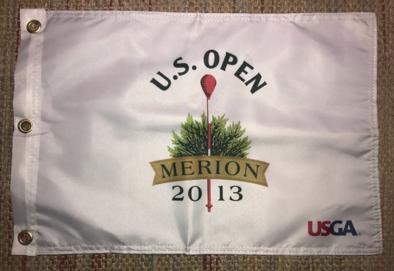 2013 US OPEN MERION COUNTRY CLUB USGA PGA TOUR PIN FLAG W GROMMETS FREE SHIP