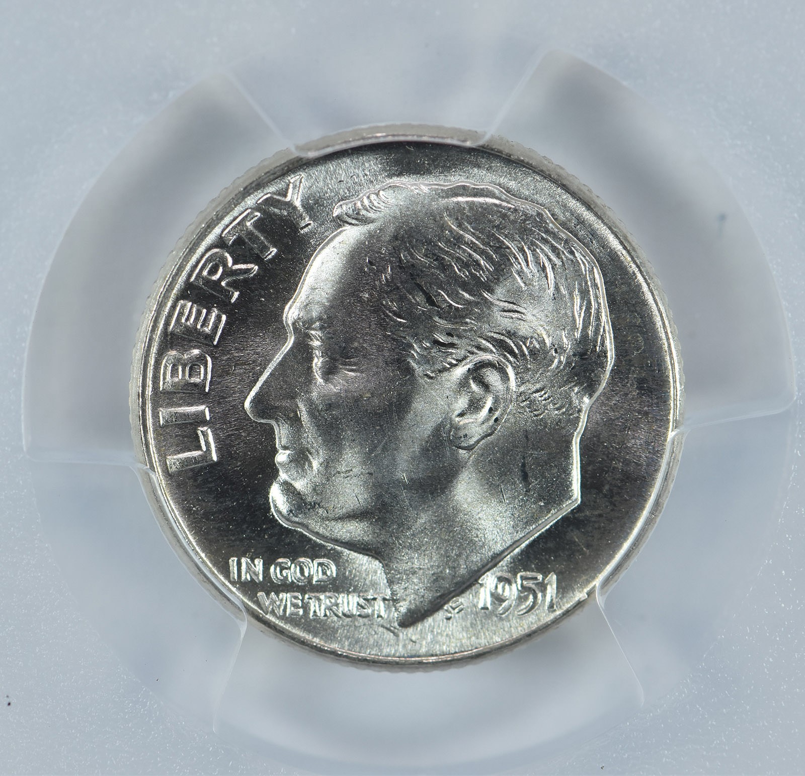 1951-D Roosevelt Dime Boston Collection MS67 PCGS