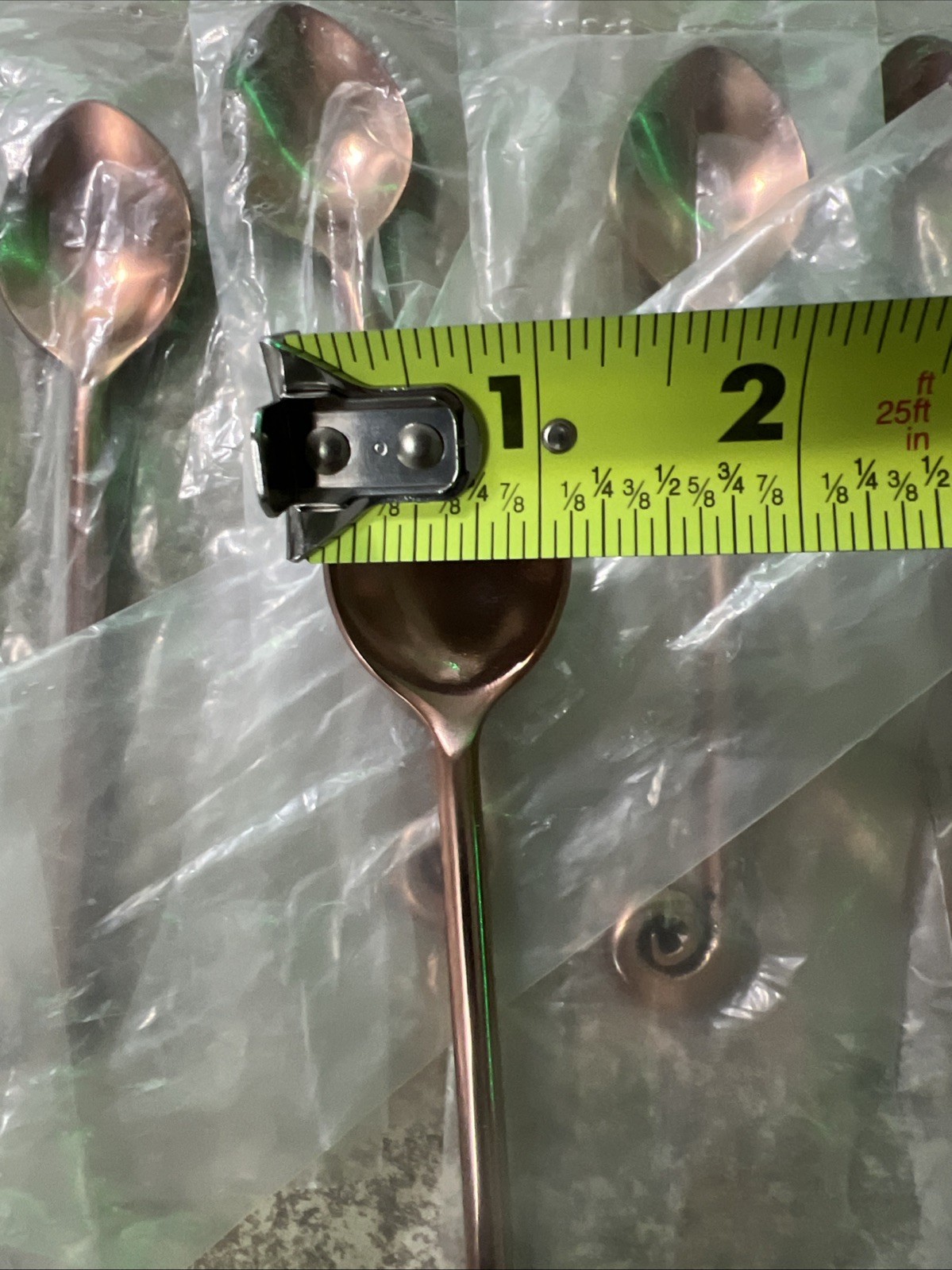 VIBHSA DESIGNER COPPER PLATED HANDCRAFTED TEASPOONS 6-PC SET