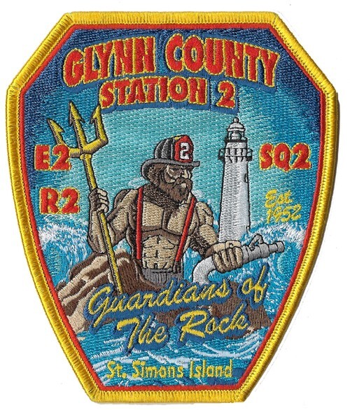 Glynn County, GA Station 2 Guardians of the Rock / Fire Patch NEW