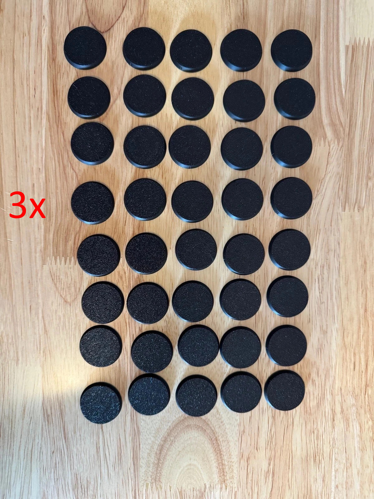 28mm 3d printed Plastic Round Bases Set of 120 Miniature Wargaming, Fantasy, 40K