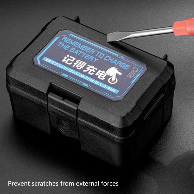 Shock Resistant Camera Battery Case Waterproof Design Multiple Storage Sections