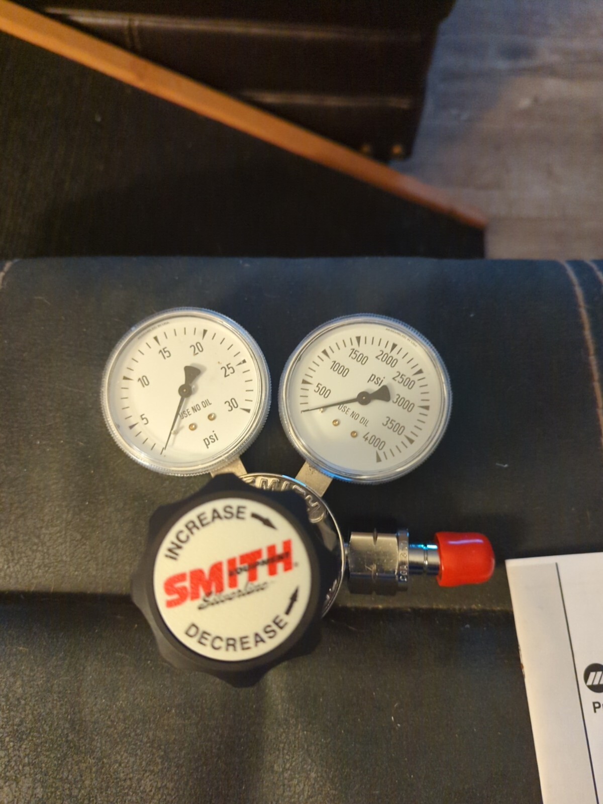 SMITH 110-8406 General Purpose Single Stage Regulator 3500 PSIG MAX INLET New