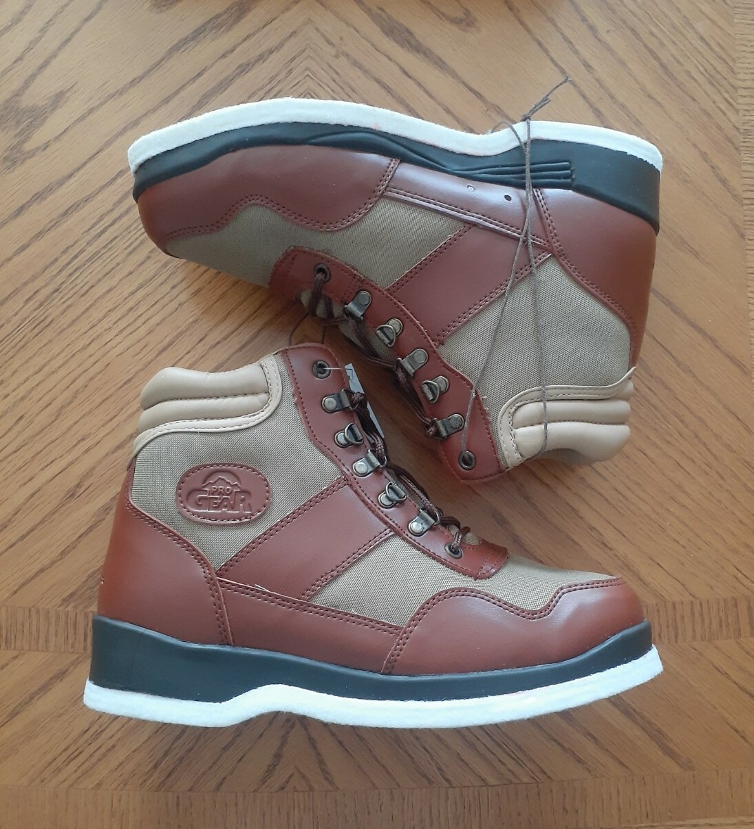 Vintage Pro Gear Fish America Wading Boots Felt Sole Fishing Trout Bass
