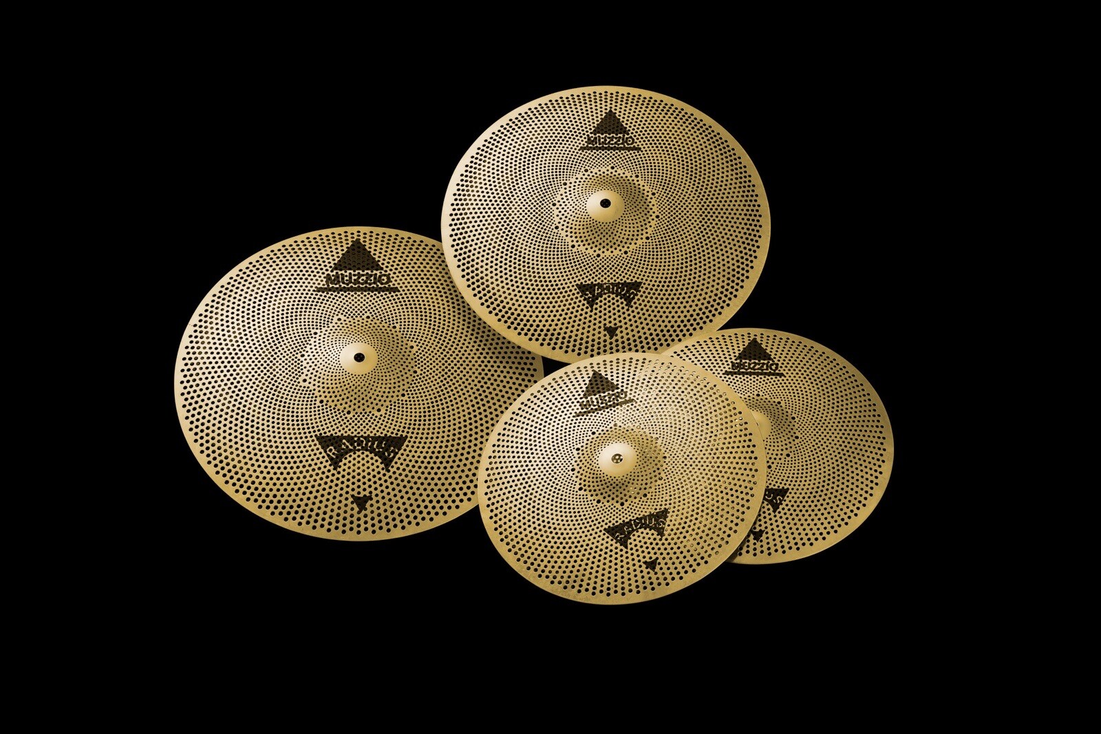 Low  volume cymbal set 14 Hats 16 Crash 18 Crash Ride Radius Passive New In Box