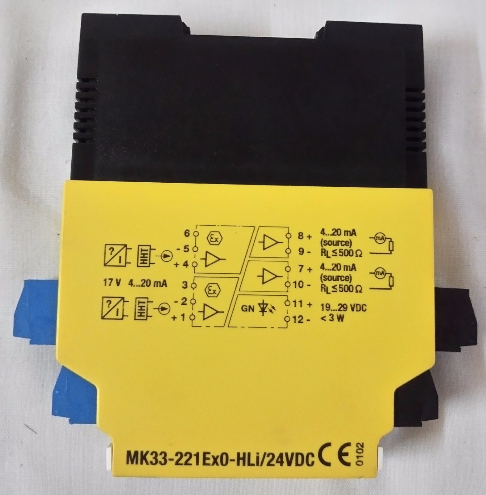 TURCK ELEKTRONIK MK33-221-EX0-HLI/24VDC Loop Isolator P/N: 7506431