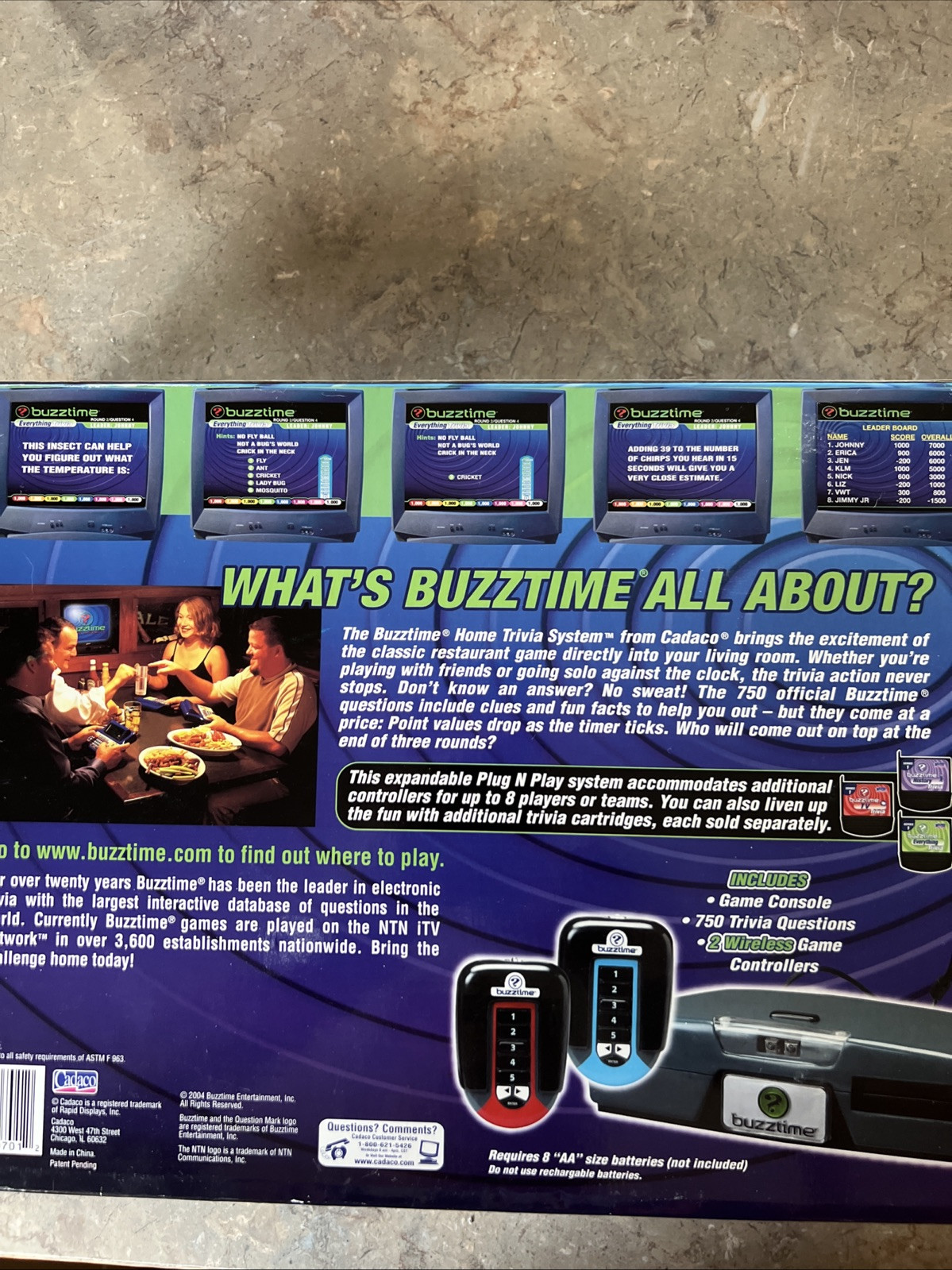 Buzztime Home Trivia System Console & 2 Wireless Controllers