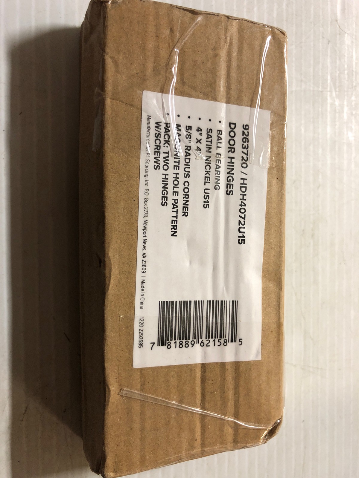 Miseno MDH4072 5/8" Radius Satin Nickel Door Hinge - Pair
