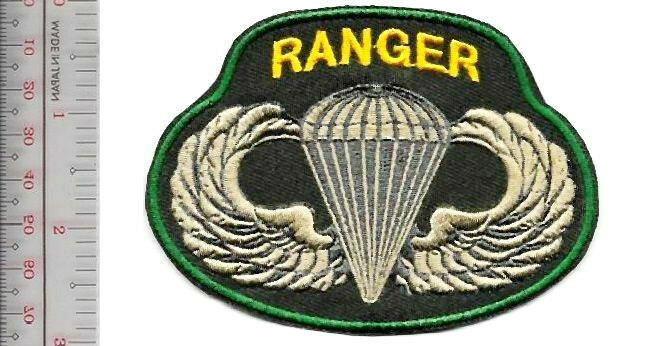 US Army Ranger 75th Infatry Regiment Airborne Wings & Ranger vel hooks No Tariff