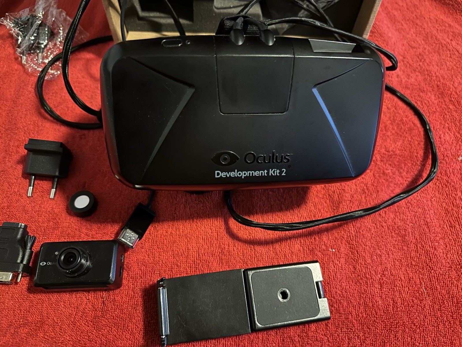 Oculus DK2 Development Kit 2 VR Headset 75Hz 100° FOV w/ Camera Sensor Cables