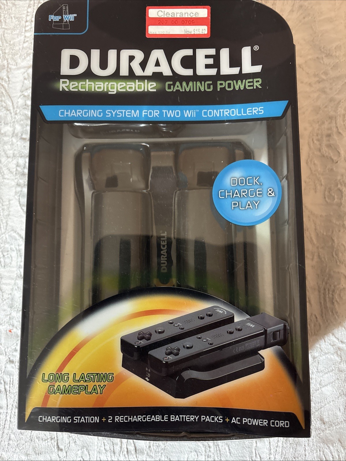 Duracell Rechargeable Gaming Universal Charging System For 2 Wii Controllers