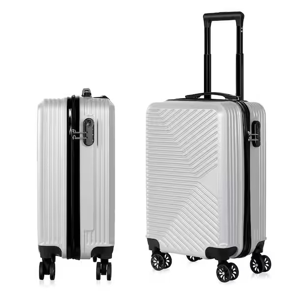 Carry On Luggage 20in Hardside Spinner Suitcase ABS Lightweight Travel Bag Lock