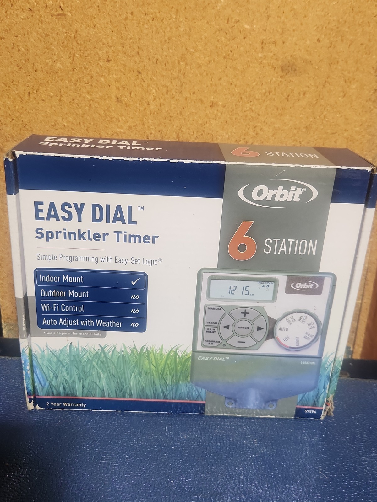 Orbit 57596  6-Station EZ Dial Indoor Sprinkler Timer - NEW - TESTED