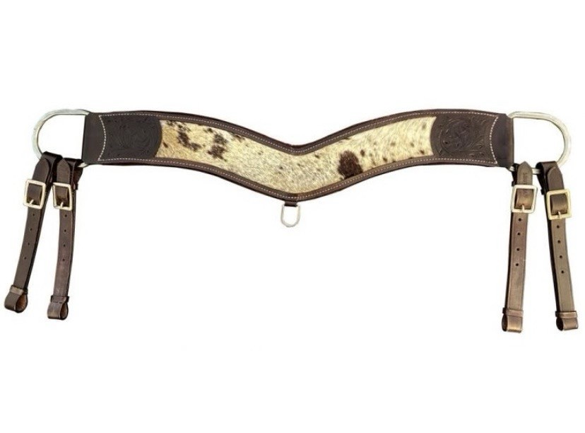 Showman Hair-On Cowhide Leather Tripping Collar