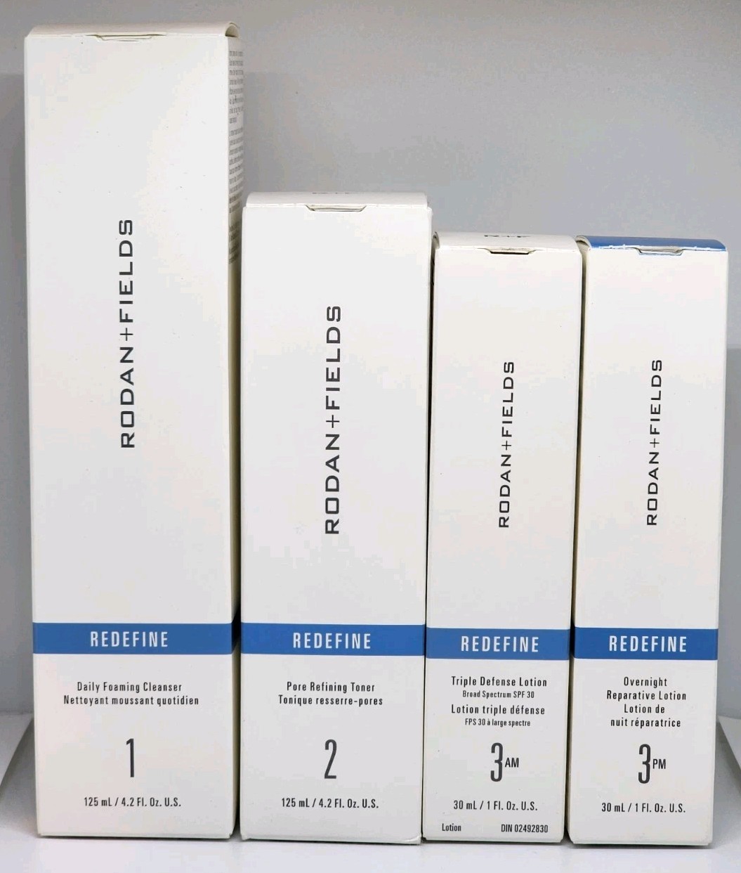 Rodan + and Fields Redefine Regimen New Formula 4 Piece Set Kit New Exp. 12/2026