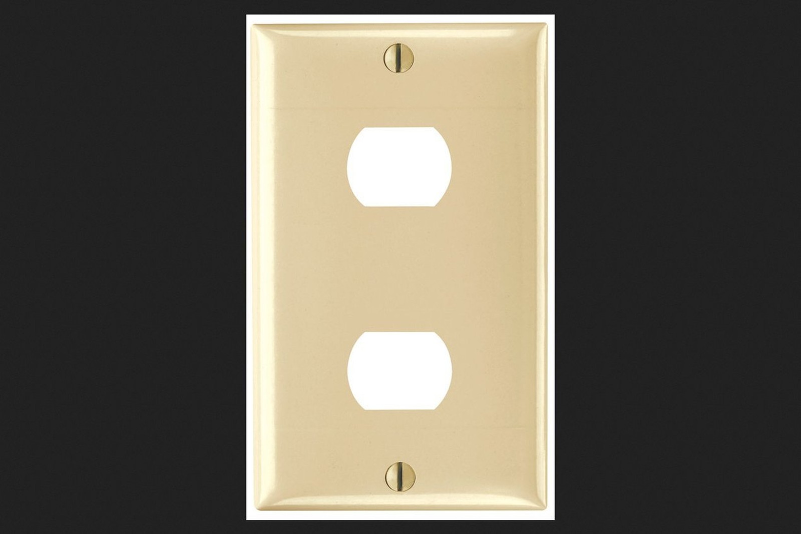 Legrand Pass & Seymour K2I Plastic Despard Opening Wall Plate, 1 Gang, Two Ho...
