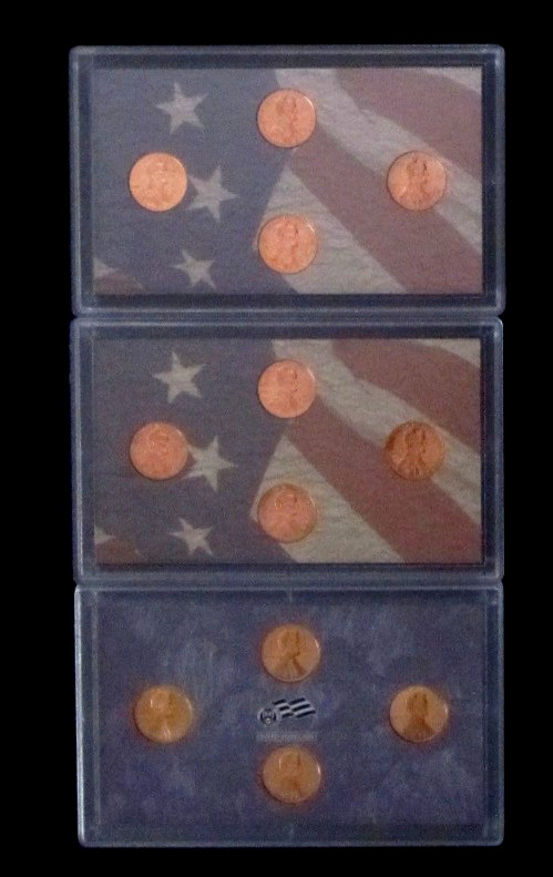 2009 P/D/S Lincoln Anniversary Cents 12-Coin Set ~ Proof and Satin Finish BR-UNC
