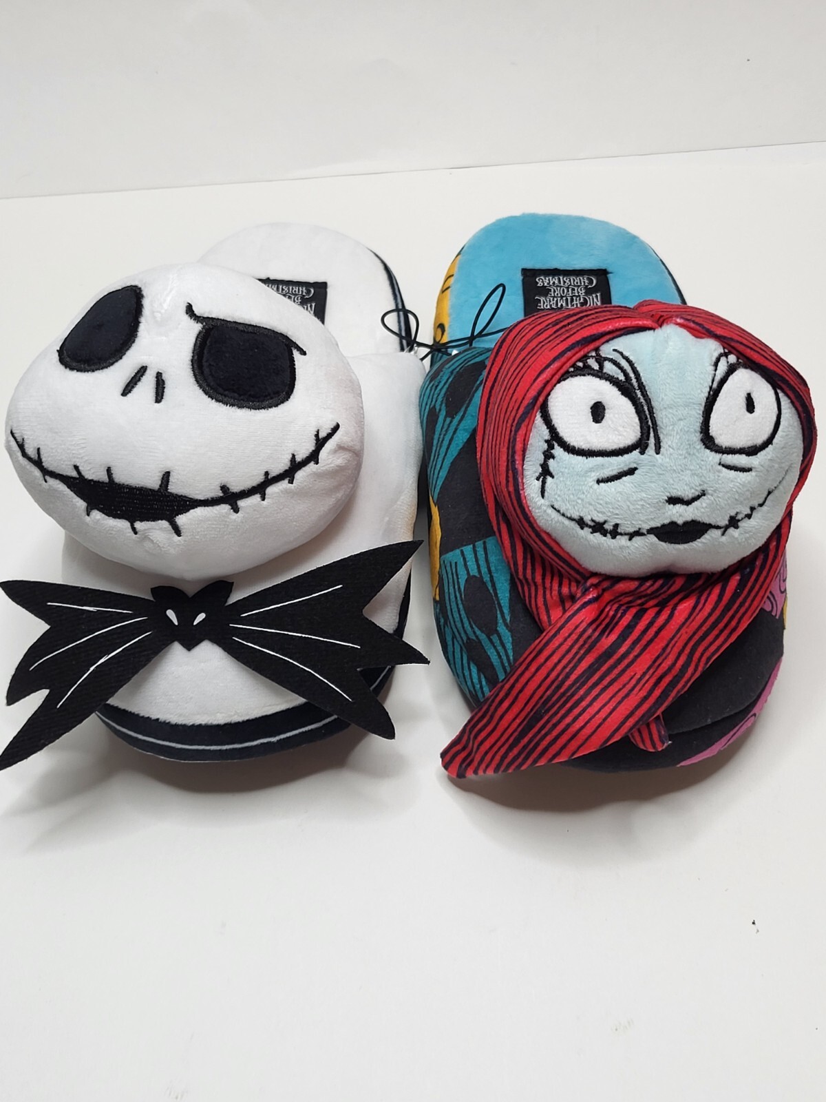 Jack Sally Heads The Nightmare Before Christmas Womens Slip On Slipper Size 5-6