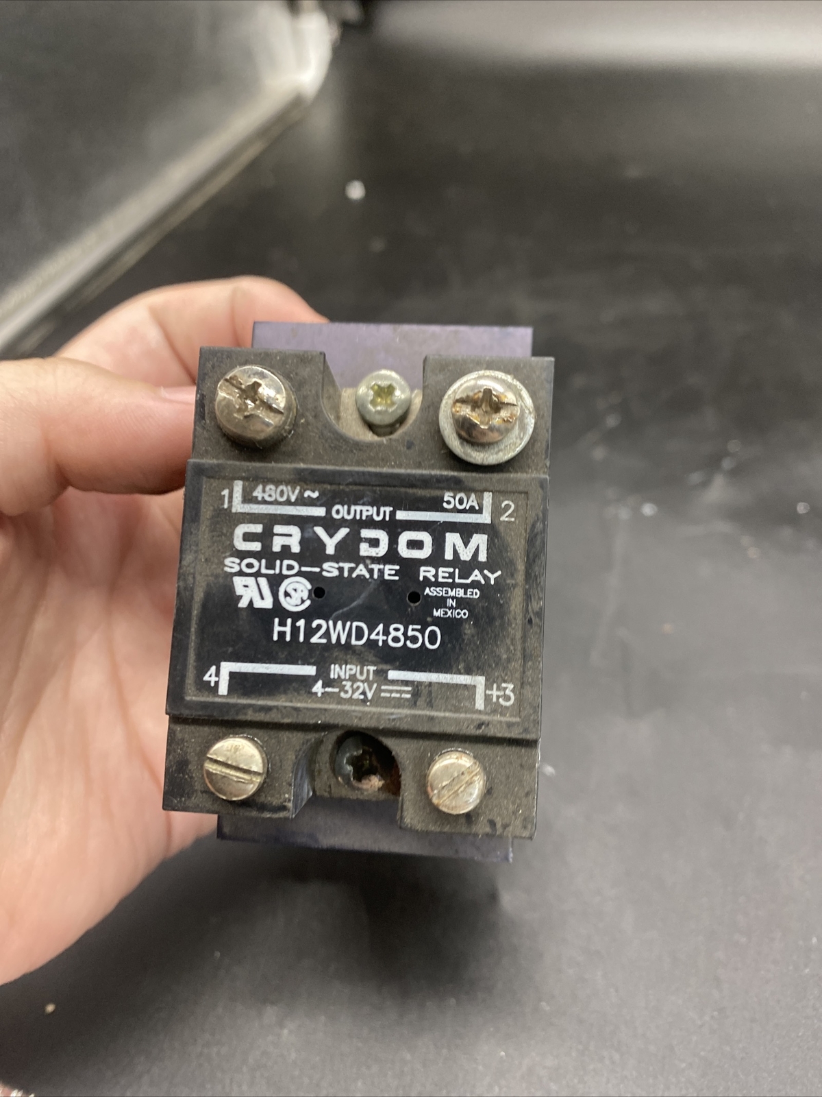 Crydom Solid State Relay Plus Bottom Part. H12WD4850.Free Shipping!! Pre Owned!!