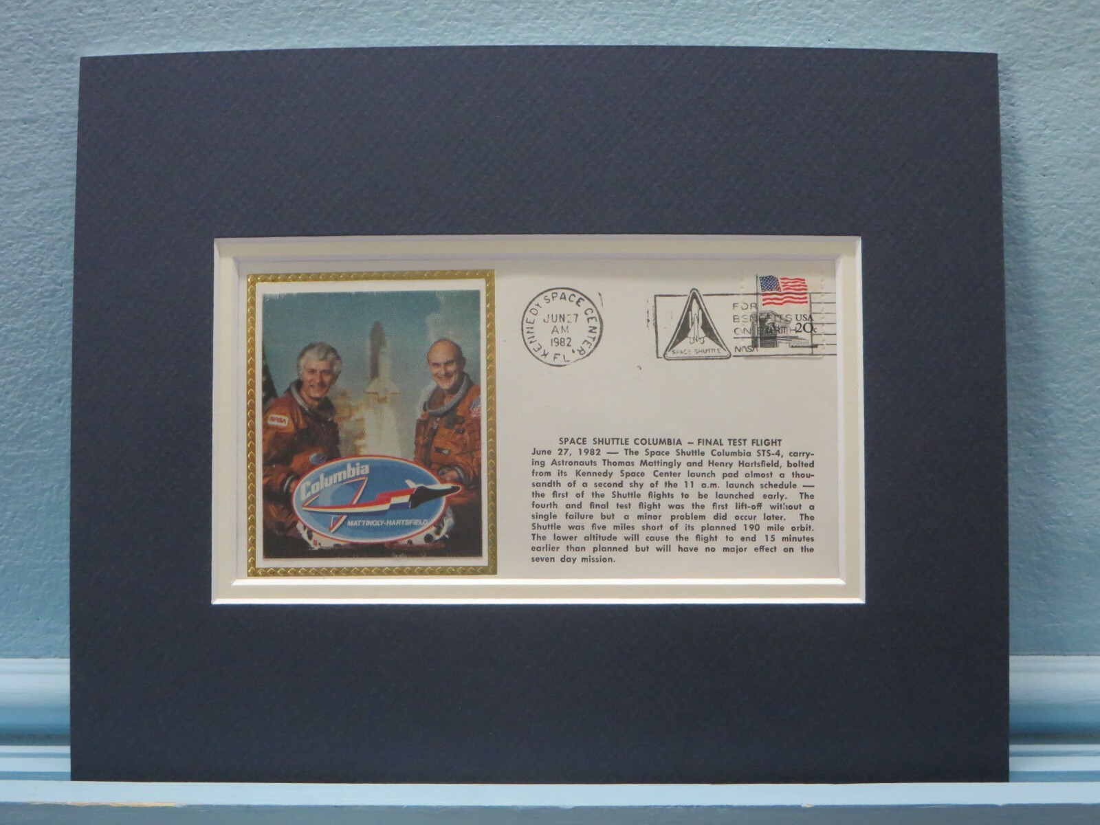 Columbia, the first US Space Shuttle Final Test Flight & Commemorative Cover