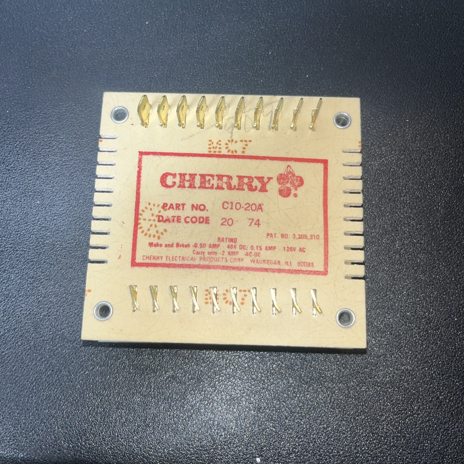 Vintage Cherry Matrix Switch C10-20A 1974 For ARP 2500 2600 Synth Part