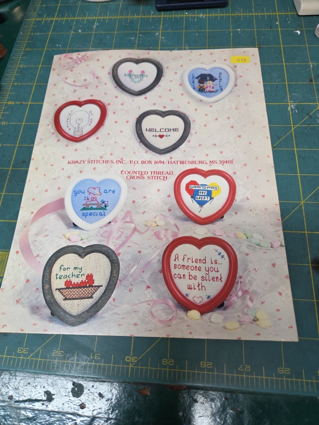 Krazy Stitches Loving Hearts Cross Stitch Pattern