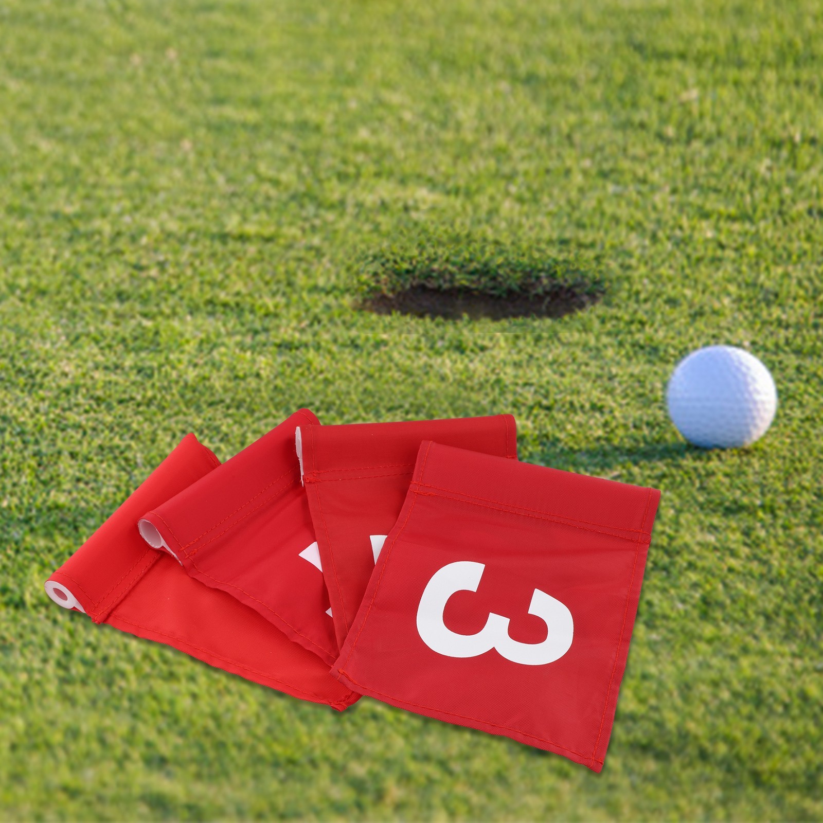 Nylon For Golf Target Flags 4 Pack Designed to Help Gauge Accurately