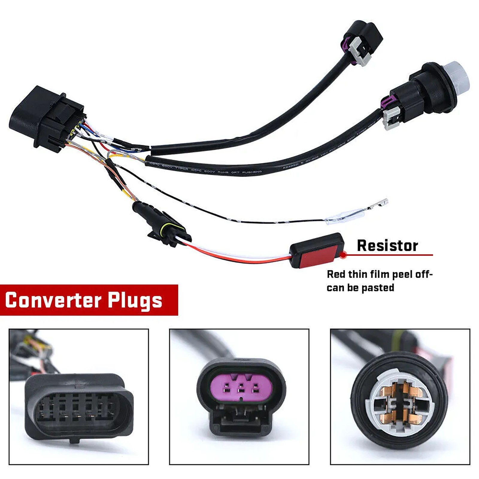 2X Headlight Conversion Wire Harness Kits For Dodge Ram 1500 2500 3500 2013-2018