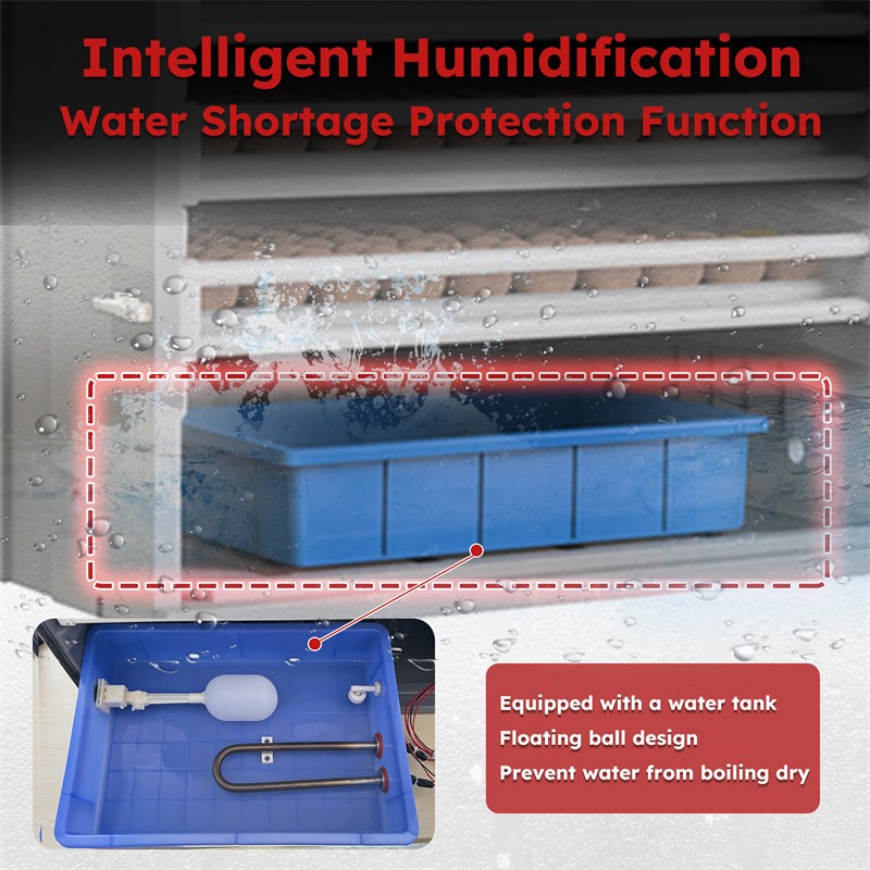 400 Egg Incubator Digital Hatcher w/ Automatic Temperature & Humidity Control