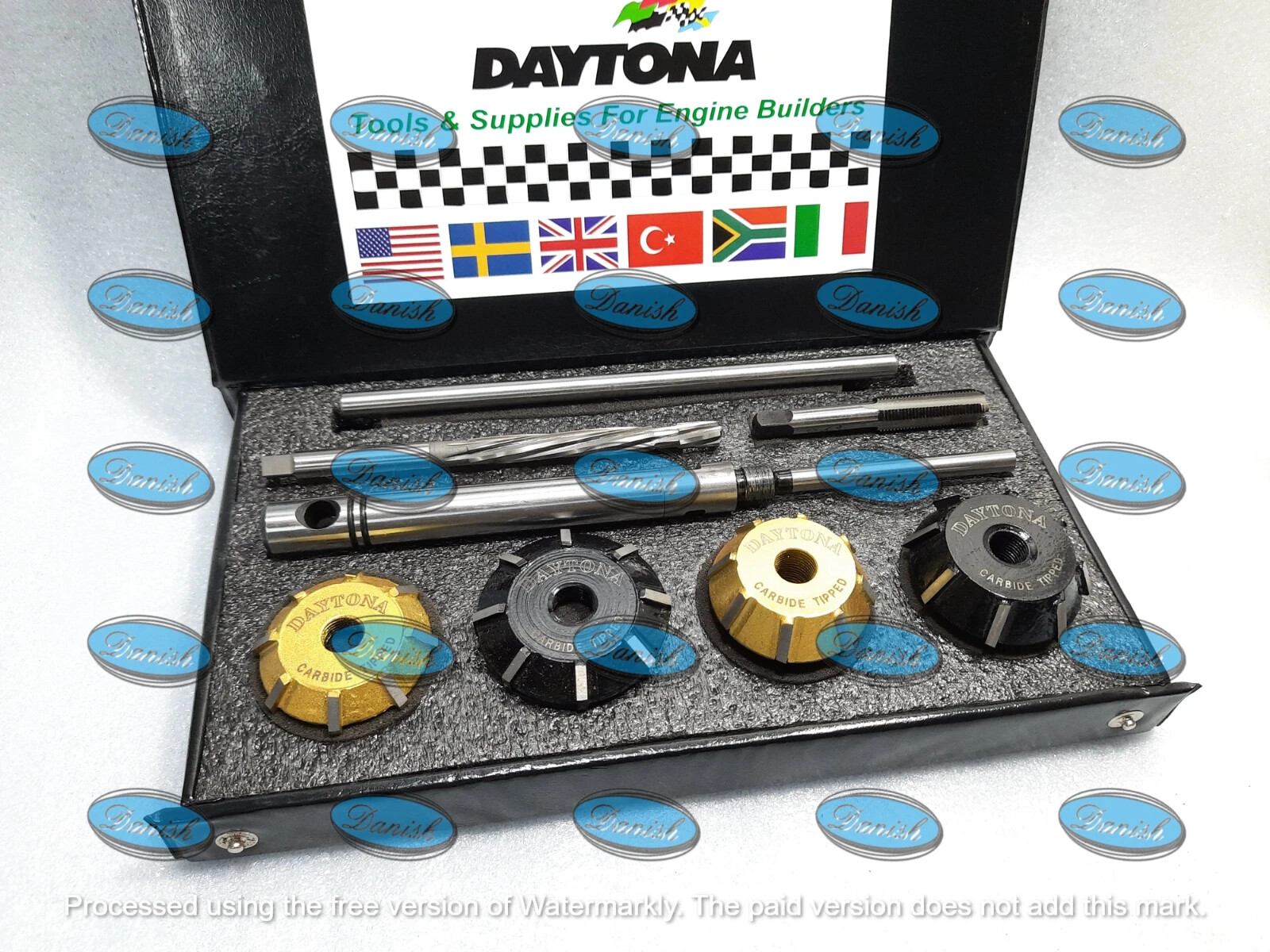 DAYTONA ORIGINAL FORD FE SERIES 428 VALVE SEAT CUTTER SET CARBIDE TIPPED