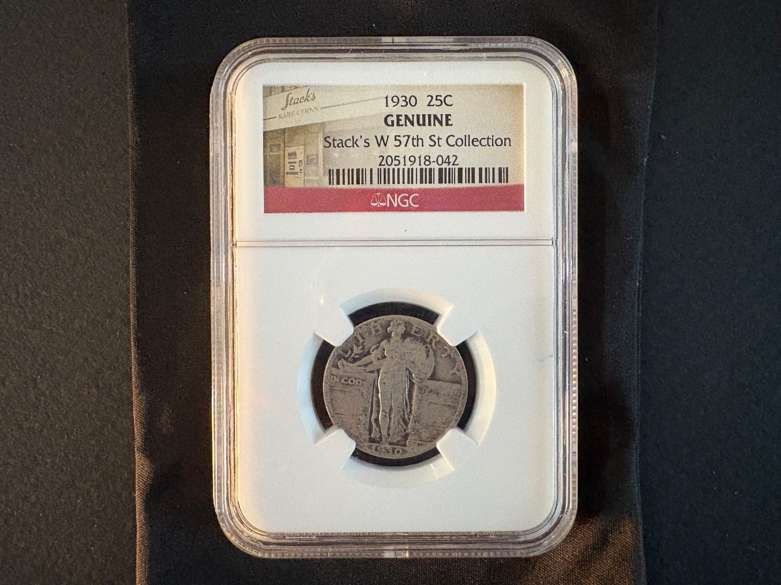 1930 Standing Liberty Quarter NGC Stack's W 57th St Collection