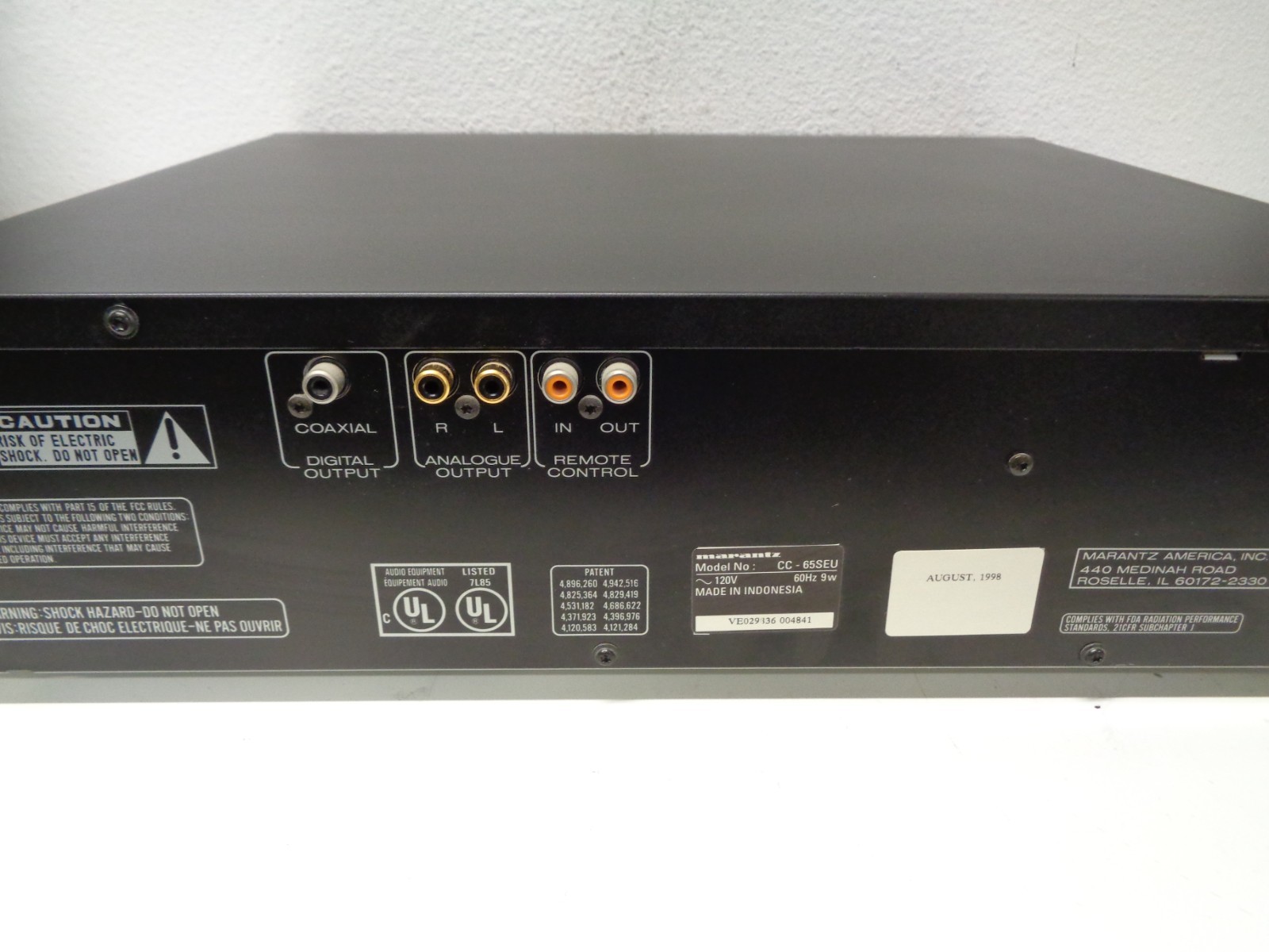 Marantz 5 Disc CD Changer CC-65 SE