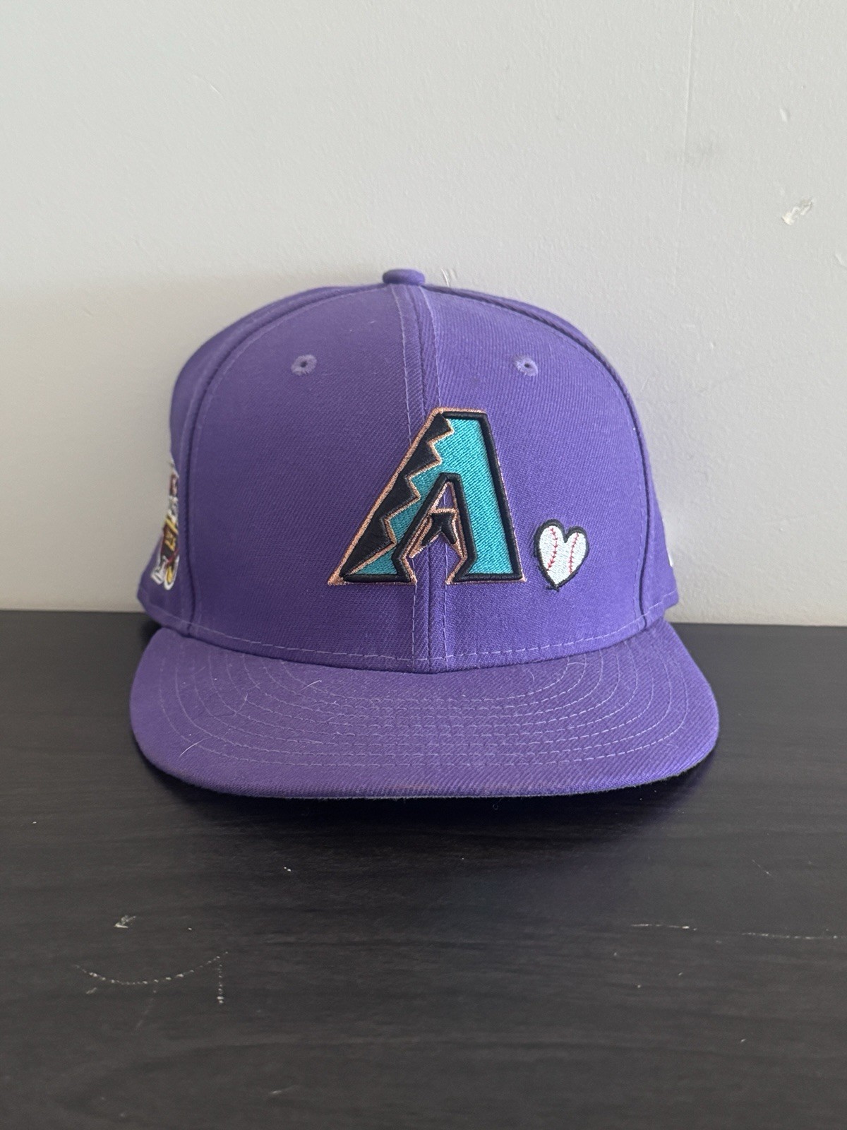 Arizona Diamondbacks New Era Fitted Hat 7 1/2  Purple Cooperstown Collection