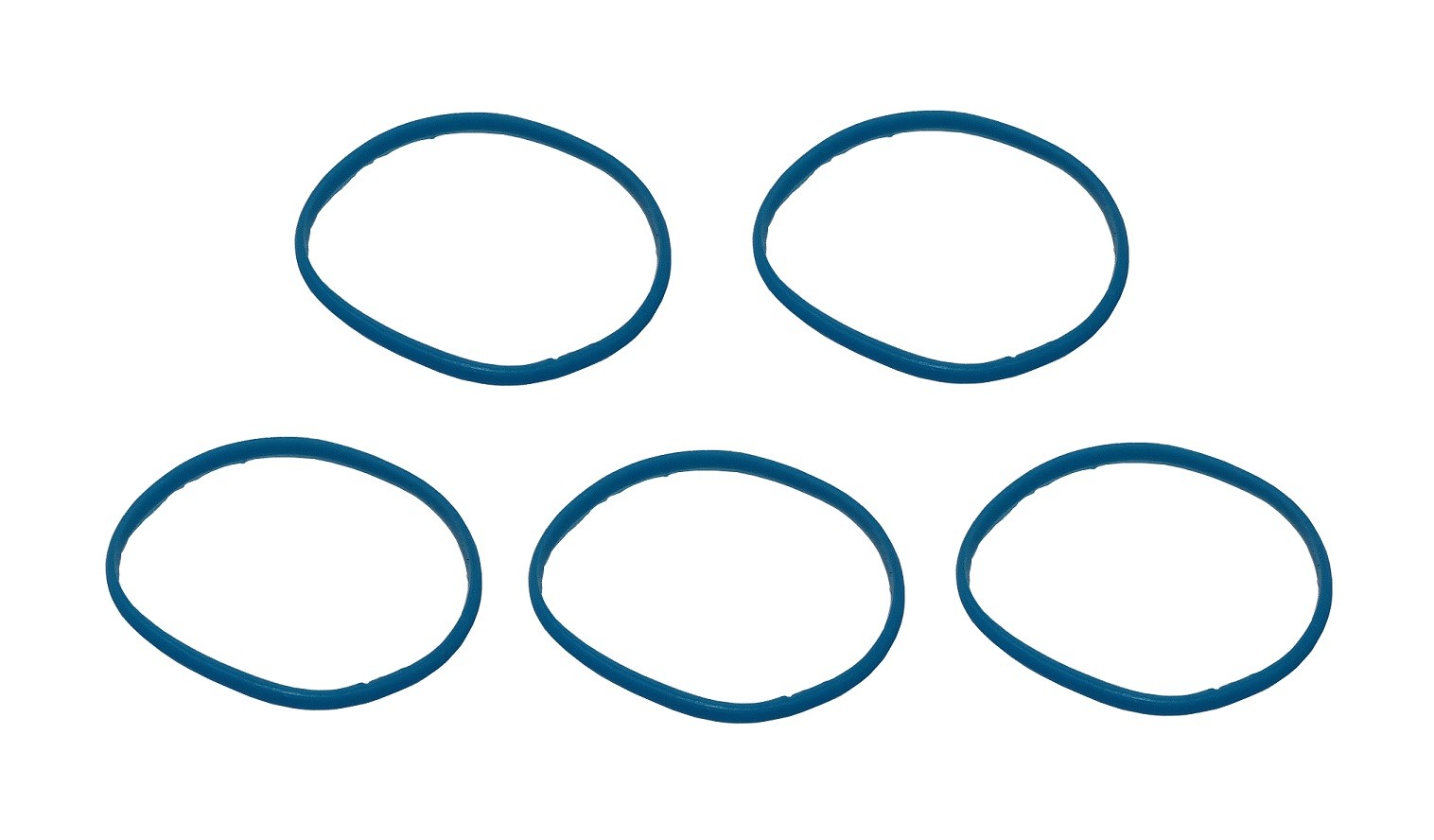 Rubber Blue Band Ring for Shure Beta 58A Supercardioid Dynamic Vocal mic 5 Pack