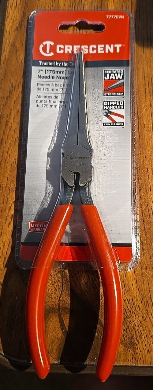 Crescent 7" Long Needle Nose Solid Joint Pliers 7777CVN Apex Tool Group ATG-6960
