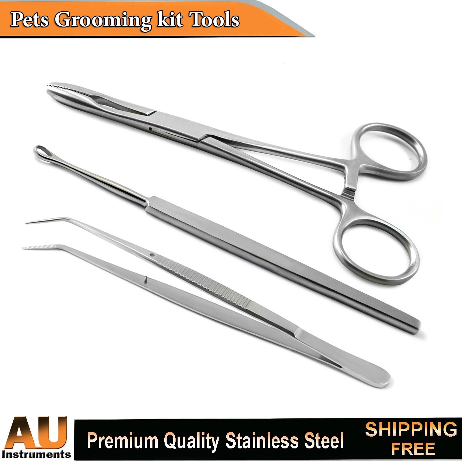 Pets Grooming kit Instruments Dressing Forceps Ear Wax Remover Medical Tools