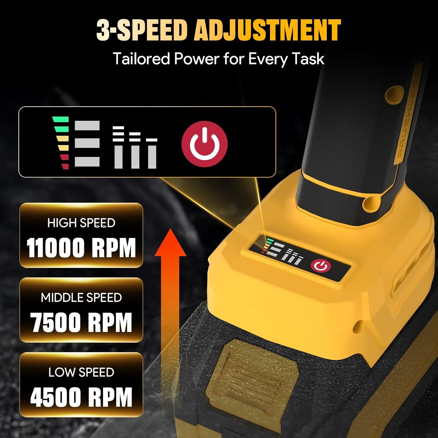 Cordless Angle Grinder 4-1/2 Inch Power Grinder Tool Compatible with Dewalt 20V
