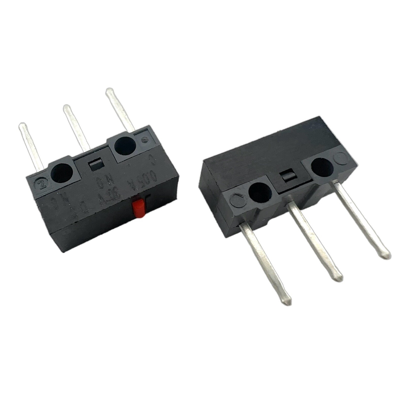 HUANO Red Dot Long-Pin 7.8mm 10M Mouse Micro-Switch 12.8x5.8x7.2mm (4 Pcs)