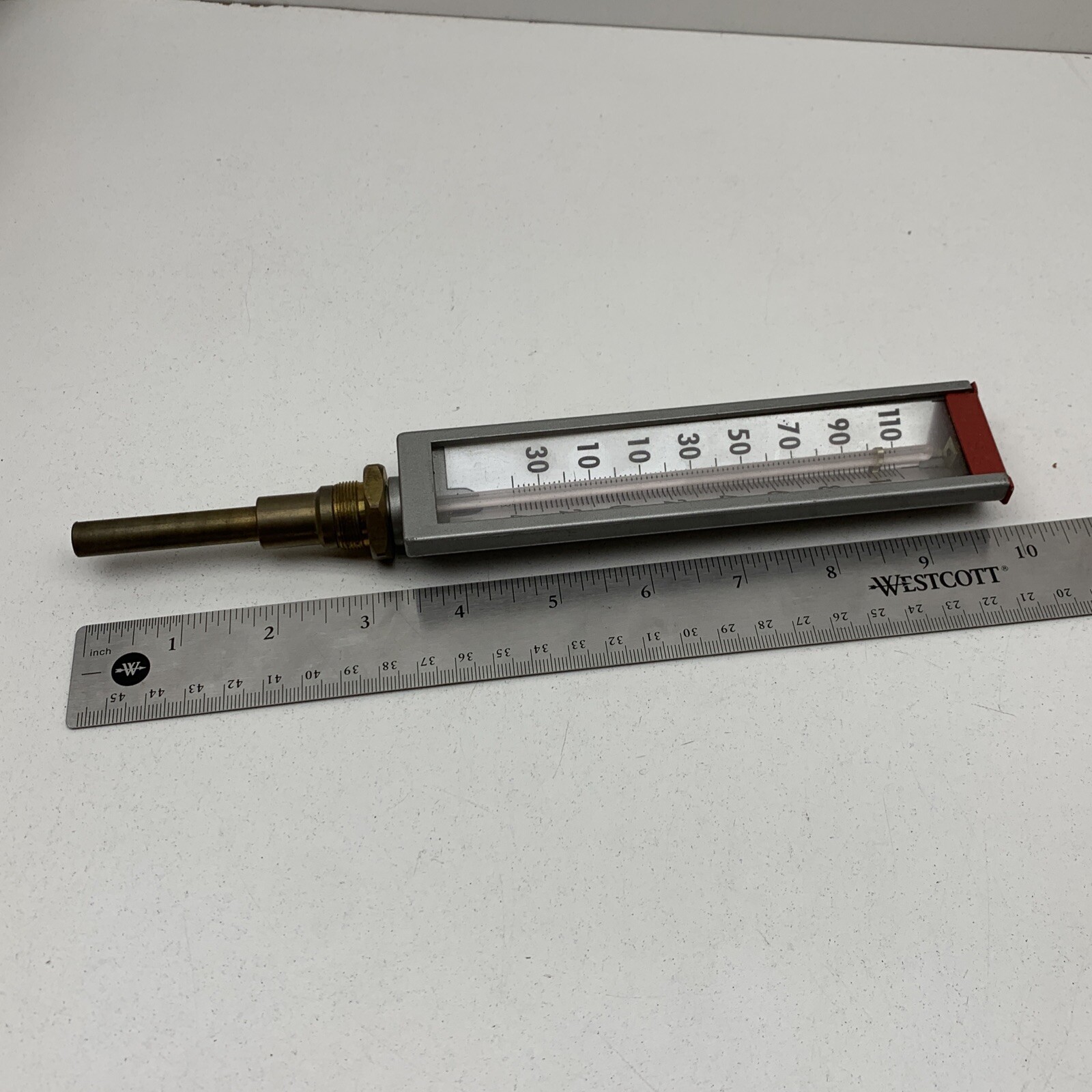 Weiss Variangle Threaded HVAC Thermometer
