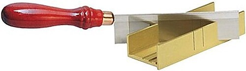 Zona Thin Slot Miter Box with 24 TPI Deluxe Fine Kerf Saw - Hobby and Model
