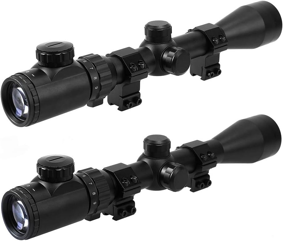 1'' Dovetail Scope Rings, 2Pcs High Profile & 2Pcs Medium Profile 1 Inch