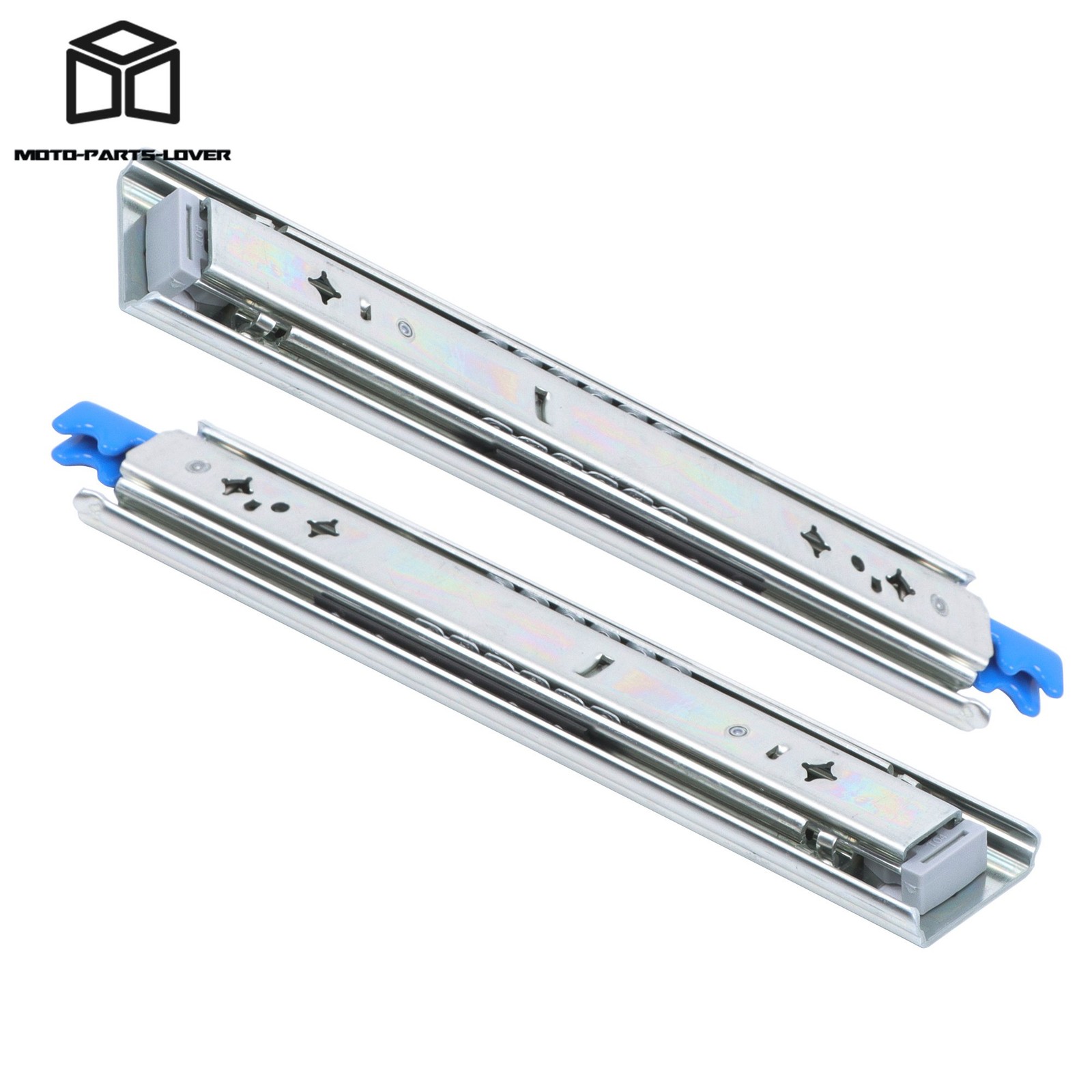 Locking Ball Bearing Slides 12" 250lb Heavy Duty Full Extension Mount With Lock